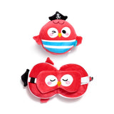 Relaxeazzz Jolly Roger Pirat Bembo der Papagei Reisekissen Schlafmaske