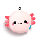 Relaxeazzz Adoramals Maddie der Axolotl Reisekissen-Schlafmaske