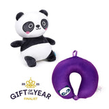 Swapseazzz Adoramals Susu der Panda 2-in-1-Plüsch-Reisekissen