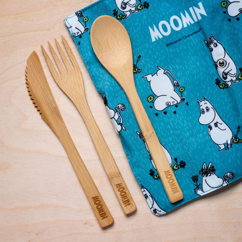 Mumin – 6-teiliges Besteckset aus 100 % natürlichem Bambus