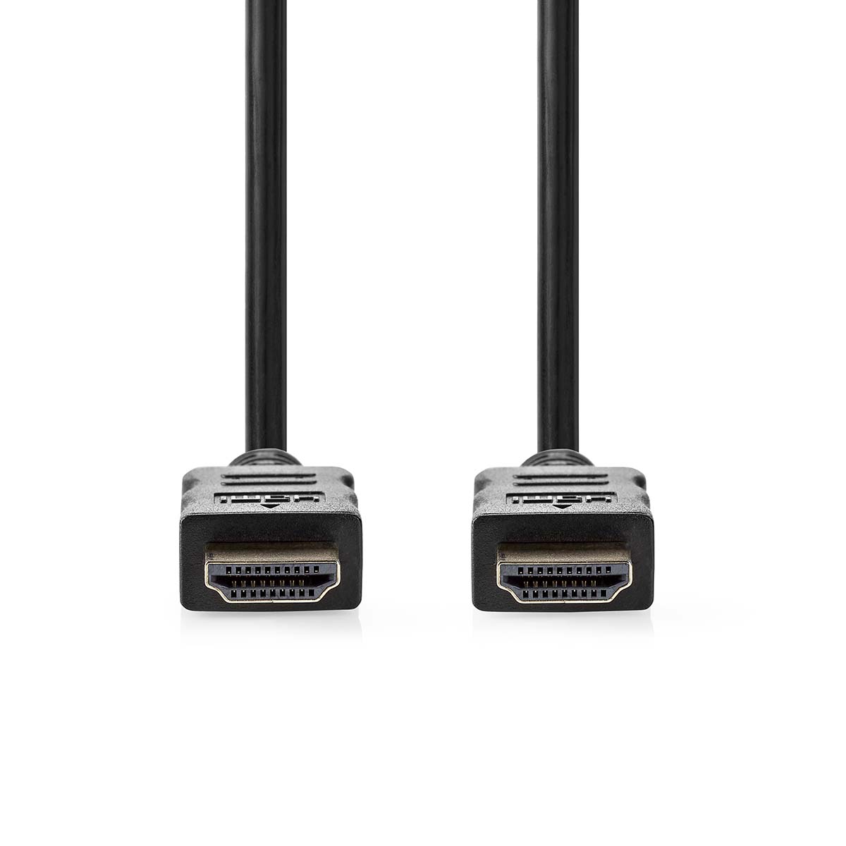 Nedis Hochgeschwindigkeits-HDMI-Kabel mit Ethernet | HDMI-Anschluss | HDMI-Anschluss | 4k@30hz | Bogen | 10,2 Gbit/s | 25,0m | rund | PVC | schwarz | Etikett - cvgl34002bk250