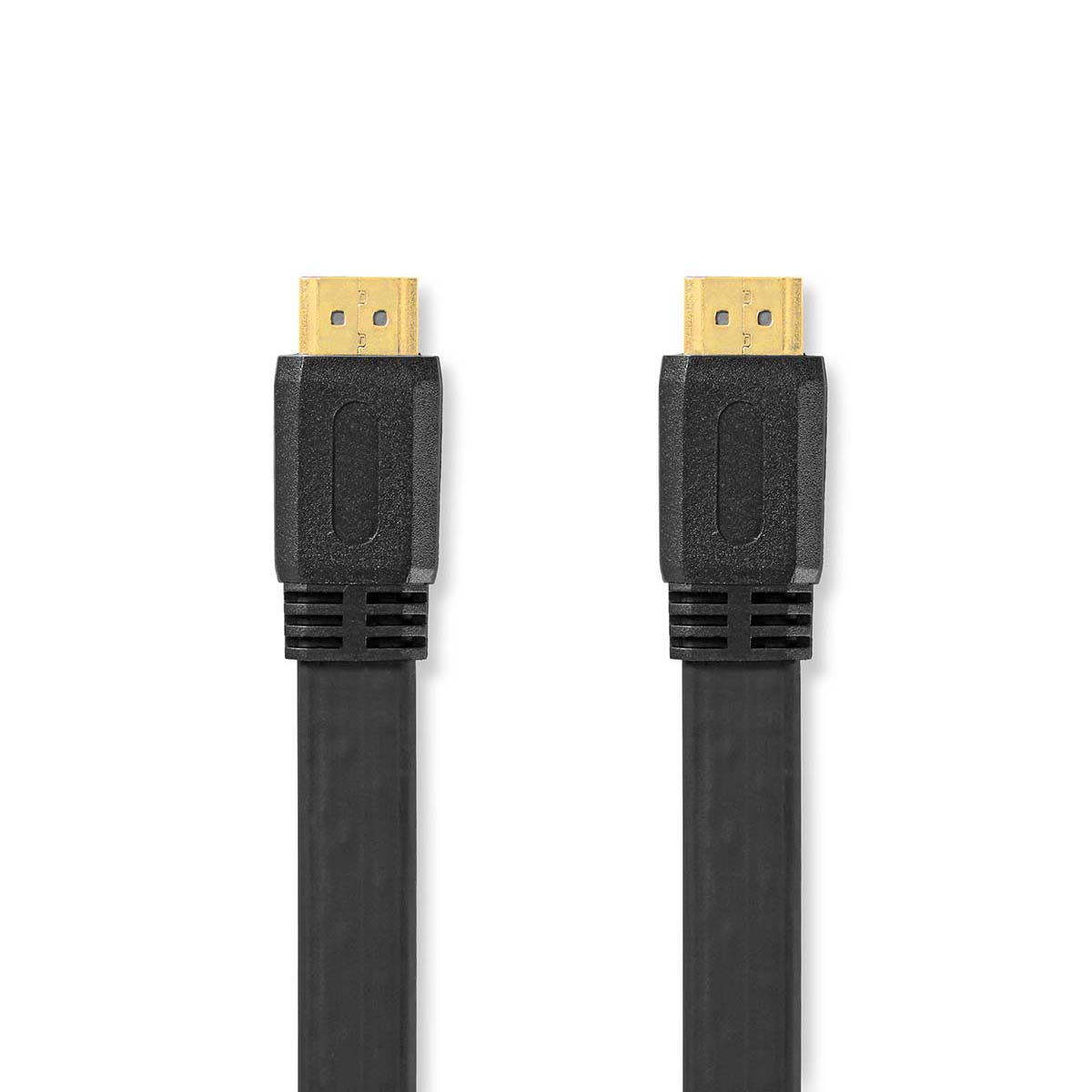 Nedis Hochgeschwindigkeits-HDMI™-Kabel mit Ethernet | HDMI™-Anschluss | HDMI™-Anschluss | 4k@30hz | 10,2 Gbit/s | 1,50m | flach | PVC | schwarz | Etikett - cvgl34100bk15