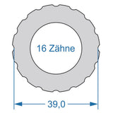 Cycplus Zyklenwerkzeug Power.Tool 2-seitig T16 39,0 T10 27,8