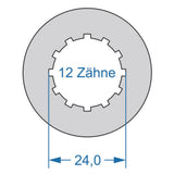 Cycplus Zyklenwerkzeug Power.Tool 2-seitig T8 37,1 T12 24,0