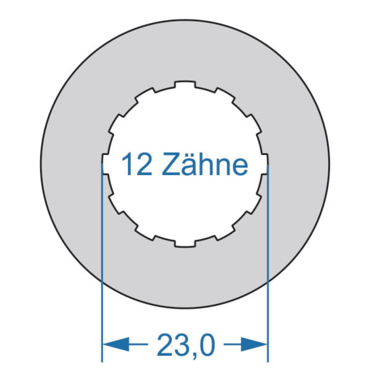 Cycplus Zyklenwerkzeug Power.Tool 2-seitig T16 42,8 Z12 23,0