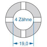 Cycplus Zyklenwerkzeug Power.Tool 2-seitig T4 29,5 T4 19,0