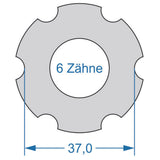 Cycplus Zyklenwerkzeug Power.Tool 2-seitig T6 37,0 T20 32,0