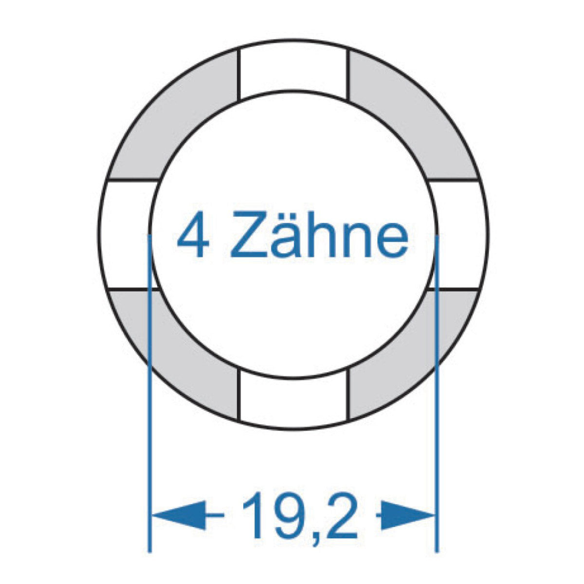 Cycplus Zyklenwerkzeug Power.Tool 2-seitig T2 18,6 T4 19,2