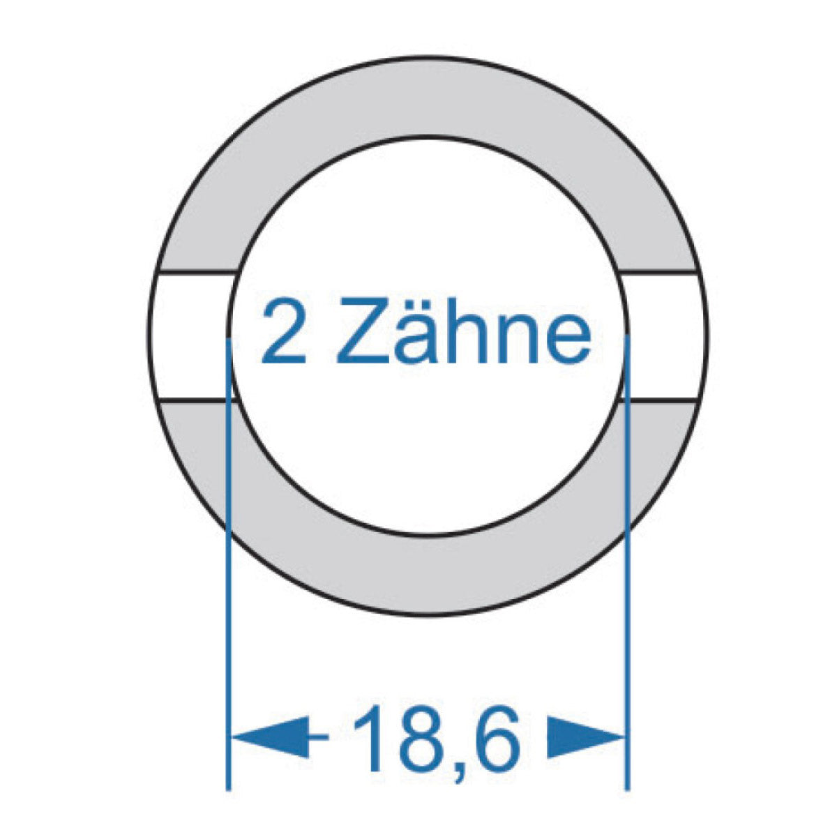Cycplus Zyklenwerkzeug Power.Tool 2-seitig T2 18,6 T4 19,2