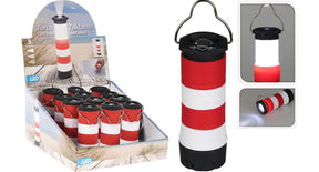 Zaklamp vuurtoren design d4 h10cm (excl. 3x aaa batt)