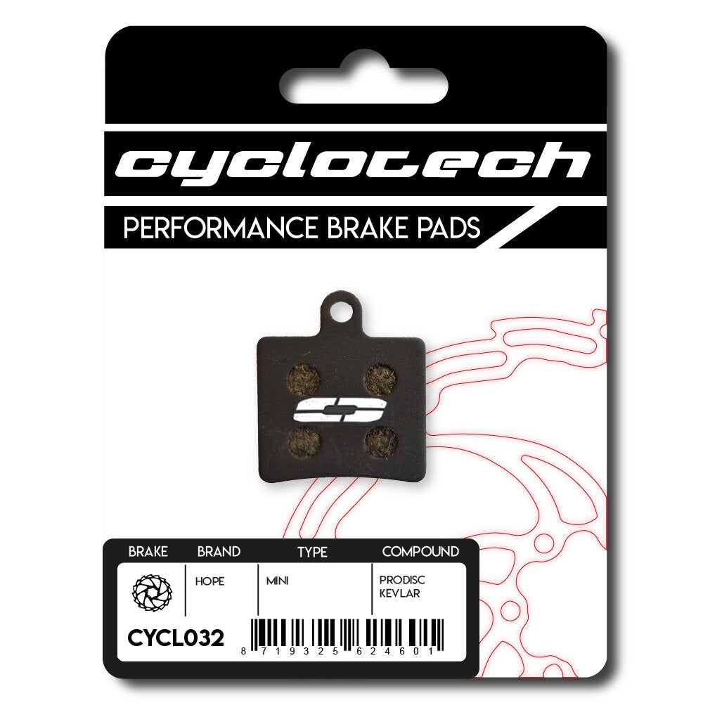 Cyclo tech schijfremblok prodisc kevlar hope mini