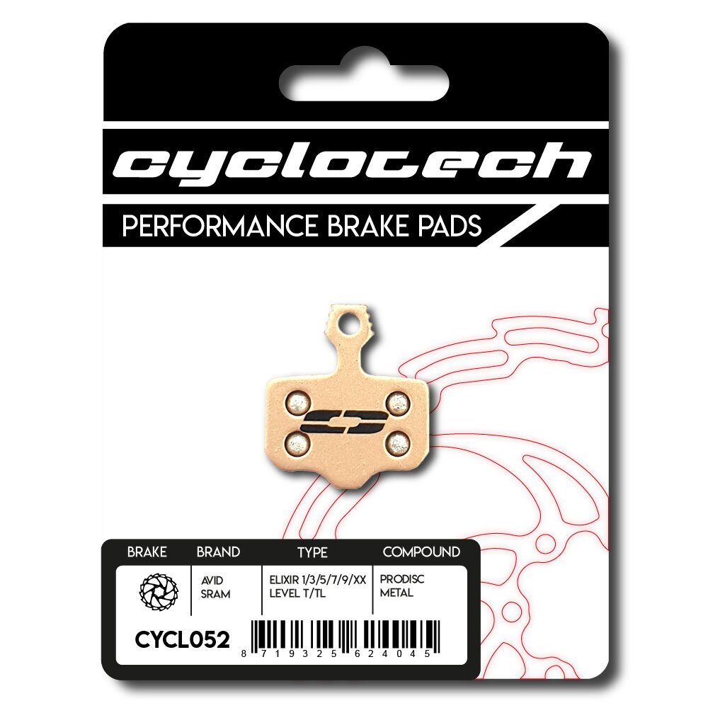 Cyclo tech schijfremblok prodisc metal sram red