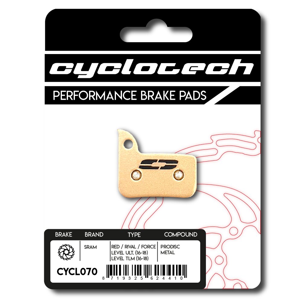 Cyclo tech schijfremblok prodisc metal sram red