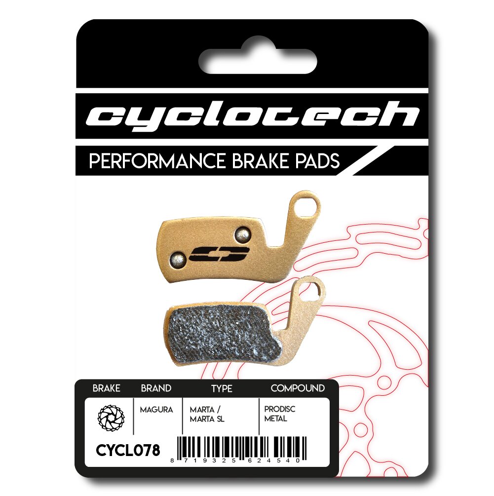 Cyclo tech schijfremblok prodisc metal magura marta