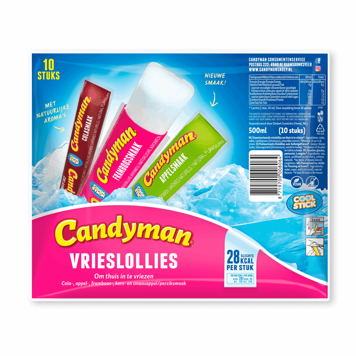 Candyman vrieslollies (200x 50ml)