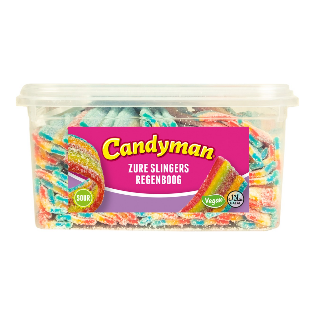 Candyman zure slingers regenboog (1 kg)