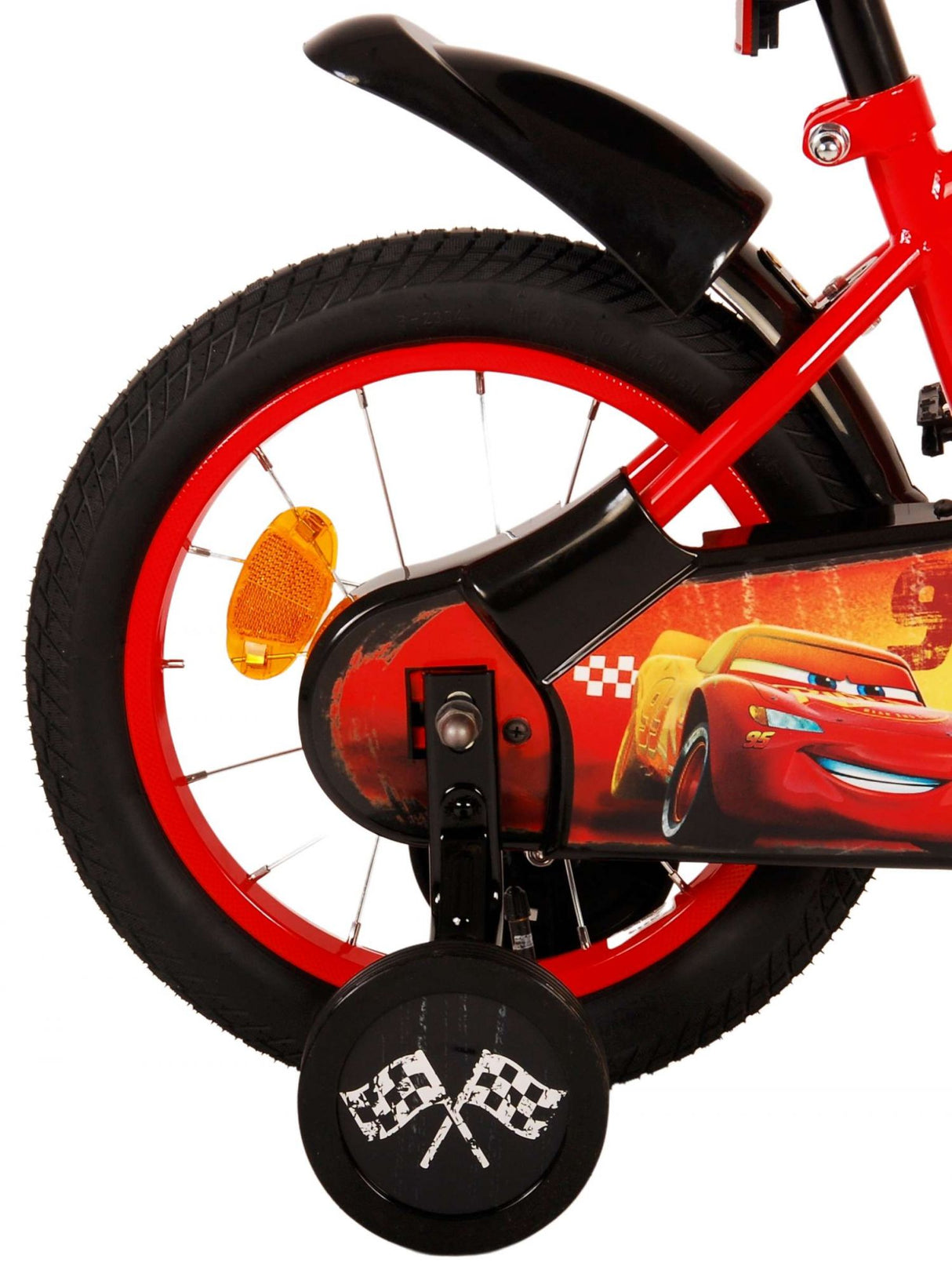 Disney Cars Children's Bicycle - pojkar - 14 tum - röd