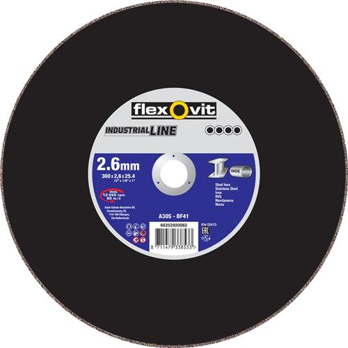 Flexovit dss industrial 300x2,6x25,4 a30s t41 pc edelstahl | 10 Stück