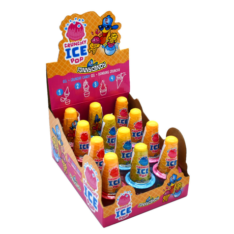 Lustiger Bonbon knuspriges Eis am Stiel (12x 70gr)