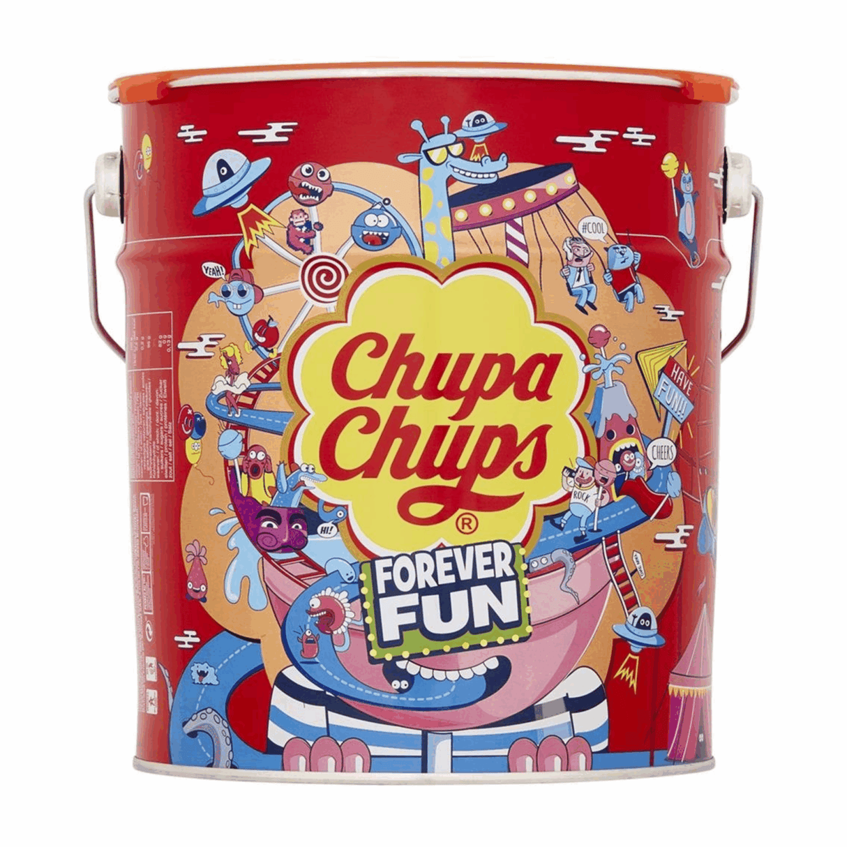 Chupa chups the best of tin - snoep - o.a. cola, aardbei, appel aardbeiroomsmaak - 1x150stuks