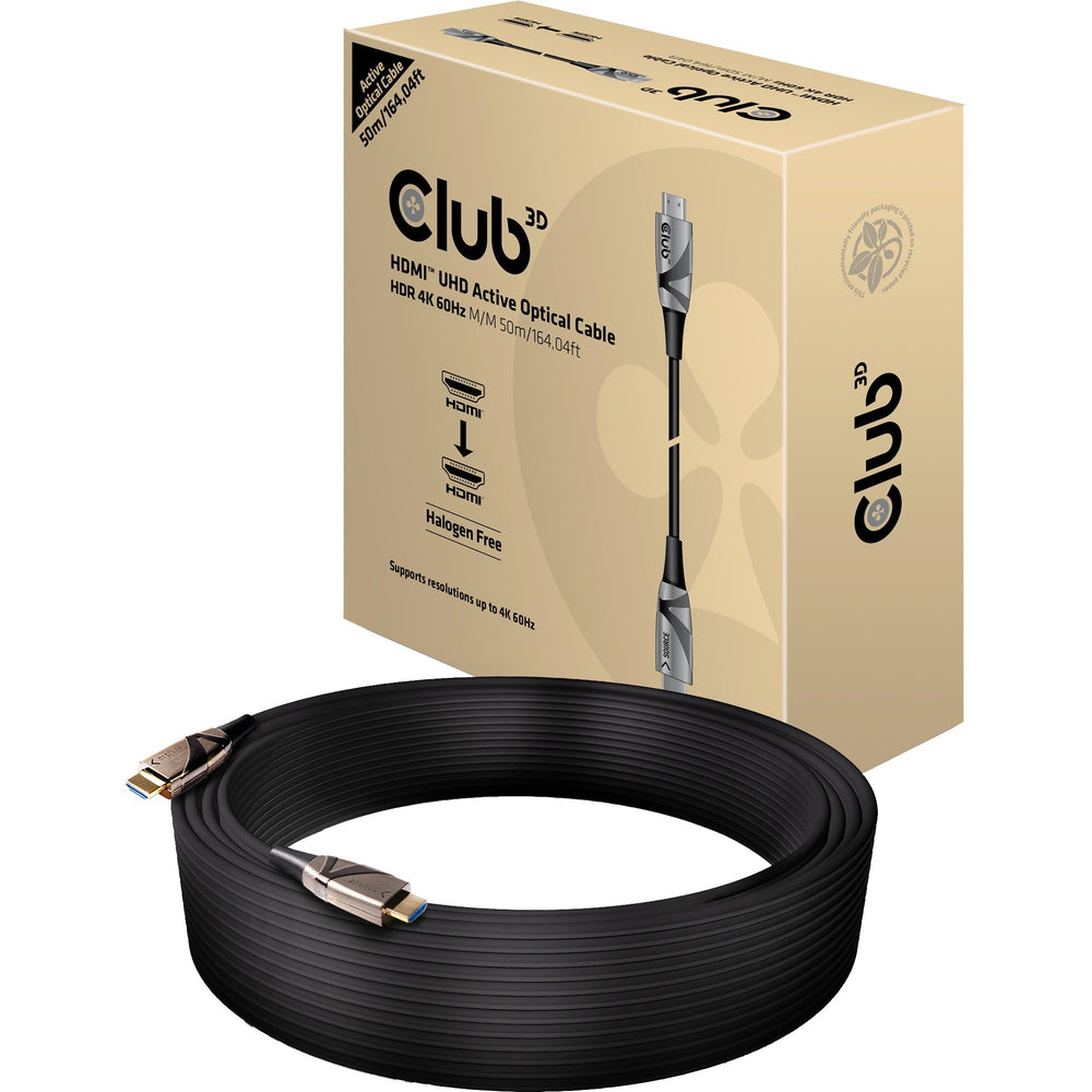 Club 3d HDMI 2.0 UHD Active Optical Cable HDR 4K 60Hz, 50 m