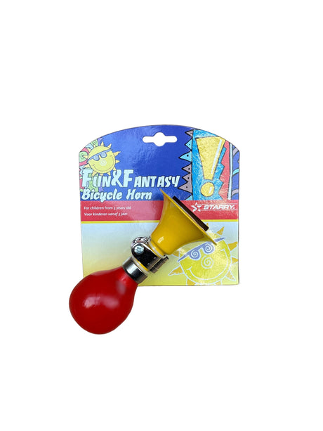 Falko import export starry fietstoeter geel-rood
