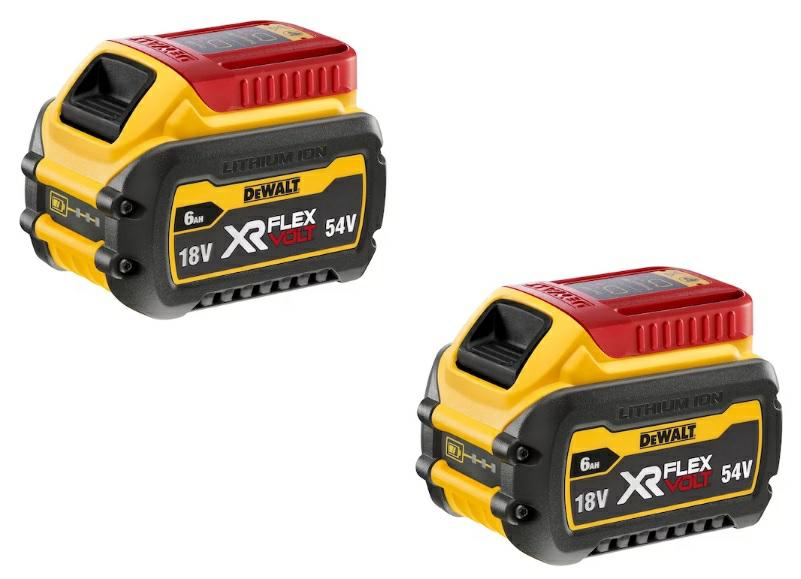 Dewalt dcb546t2 2x Batterie 6,0 Ah 54 V XR Flexvolt
