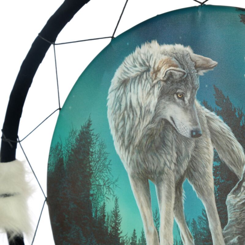 Lisa Parker Spirit Wolf Traumfänger 60 cm