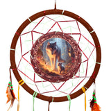Feen-Traum-Wolfsjunges-Traumfänger, 33 cm