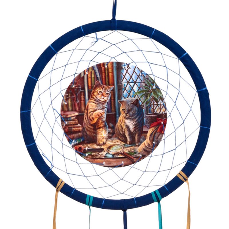 Lisa Parker Schnurrlock-Holmes-Katze-Traumfänger 33 cm