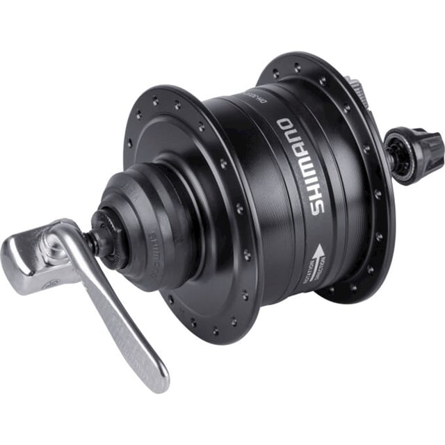 Shimano - Dynamonaaf HD -3D37 3 Watt - 36 huller - Center -Lock - Quick Release - Sort