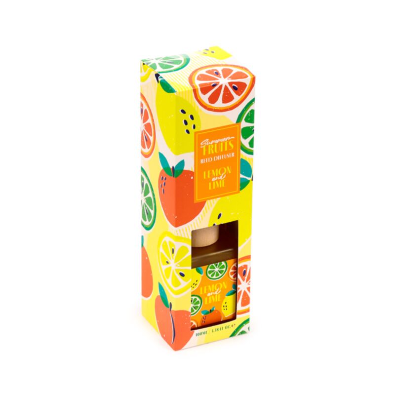 Sommerfrucht-Zitrone-Limette-Duftstäbchen, 100 ml
