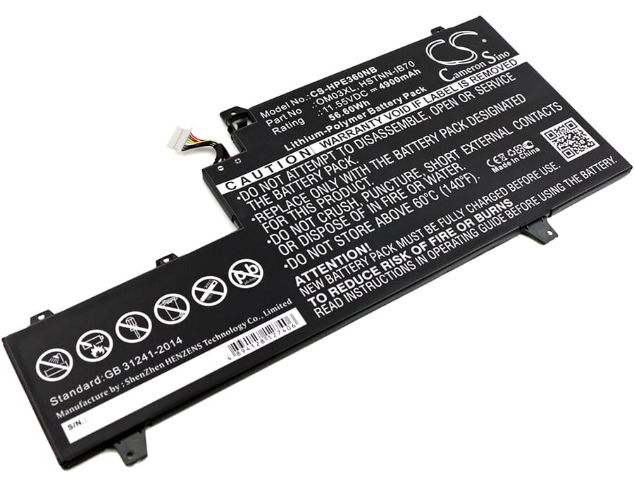 Replacement laptop accu 4900mah