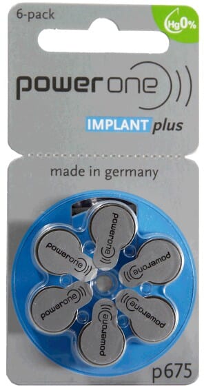 Imp Powerone Hörgerät Lant 675 Blister 6