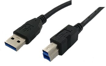 USB3.0 A-zu-USB3.0 B-Kabel 2 Meter – Schwarz