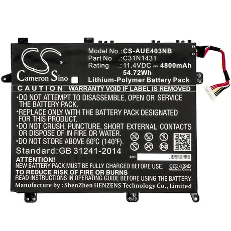 Batería de laptop de reemplazo 4800mAh