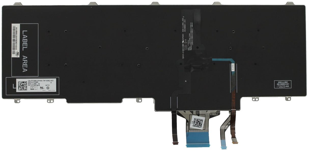 Ty Dell Laptop-Tastatur QWER US + Hintergrundbeleuchtung