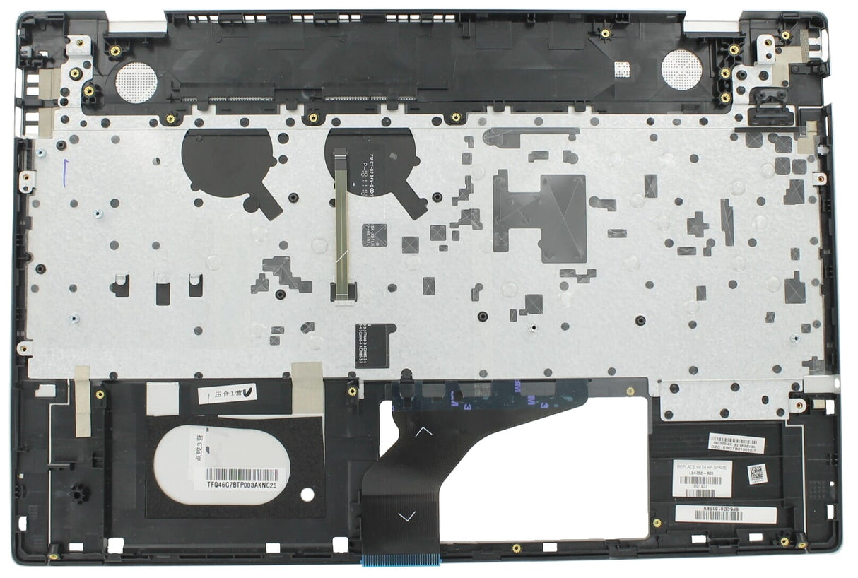 HP Laptop-Tastatur QWERTY Us + Top Cover, BL-Zilver