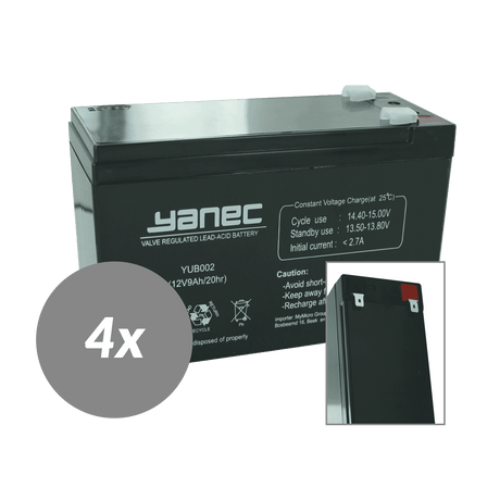 Yanec USV-Batterie-Ersatzset RBC24 (ohne Kabel)