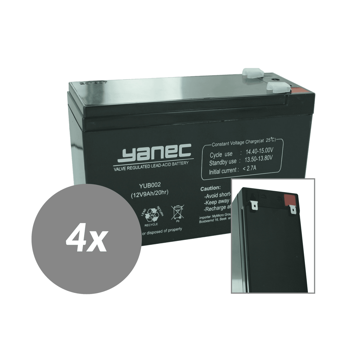 Yanec USV-Batterie-Ersatzset RBC59 (ohne Kabel)