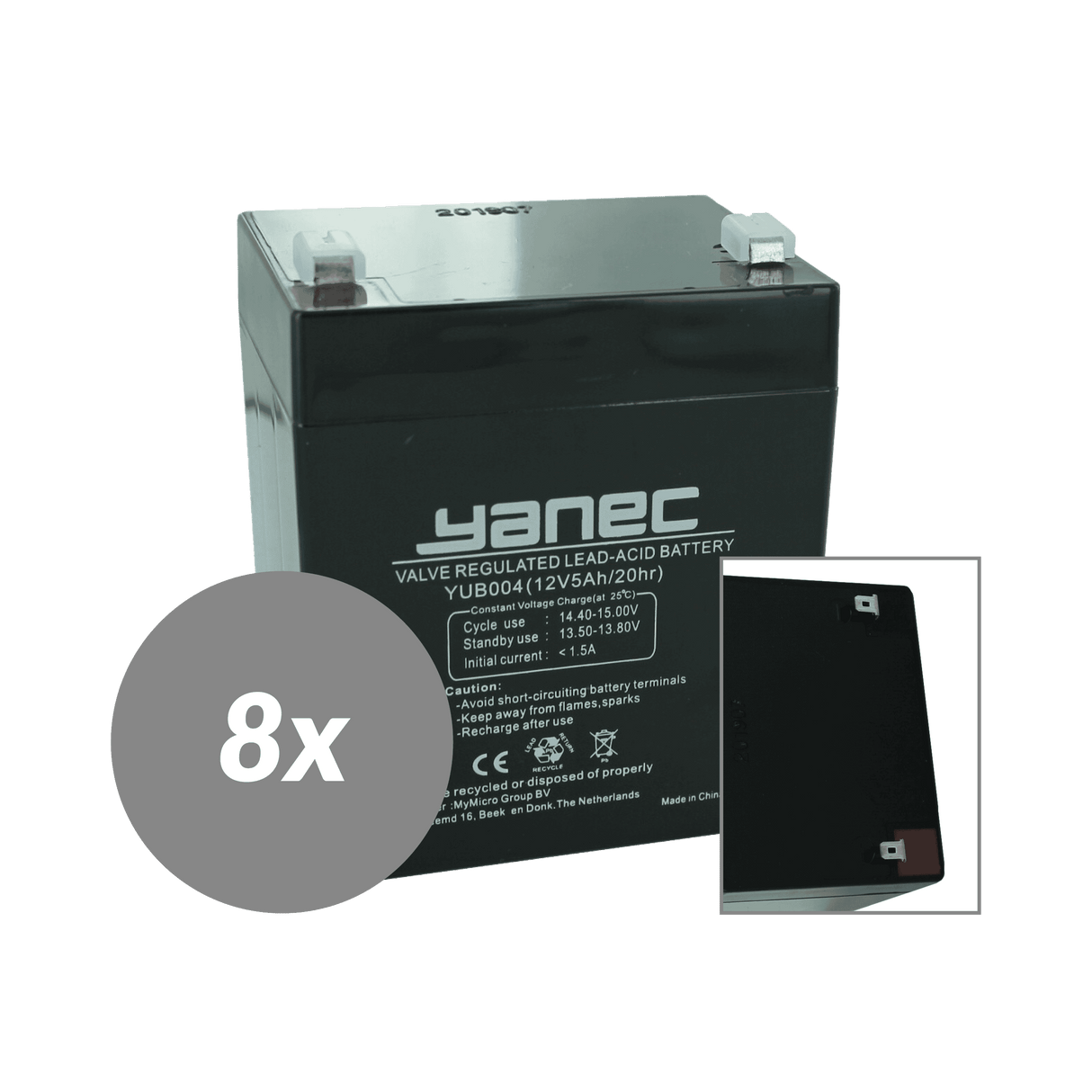 Yanec USV-Batterie-Ersatzset RBC155 (ohne Kabel)