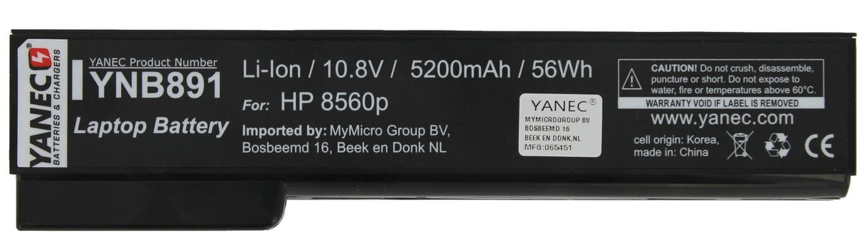 Yanec Laptop -Batterie 5200mah