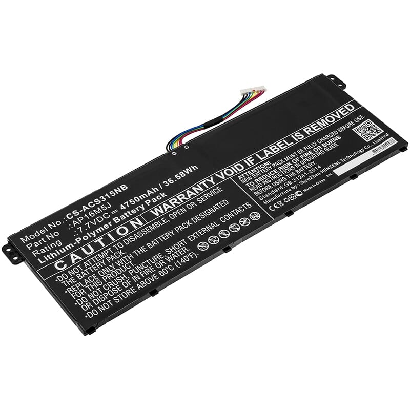 Replacement laptop accu 4750 mah