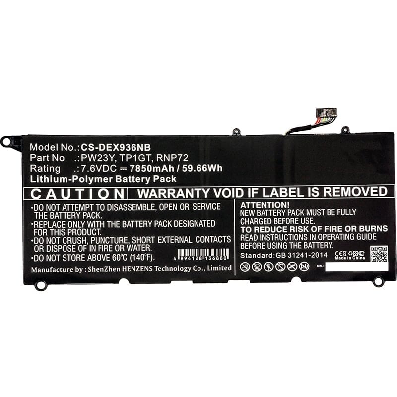 Replacement Laptop battery 5400 mAh