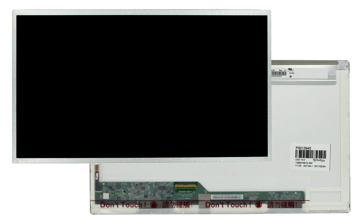 OEM 14.0 Zoll LCD Bildschierm 1366x768 Glanz 40pin