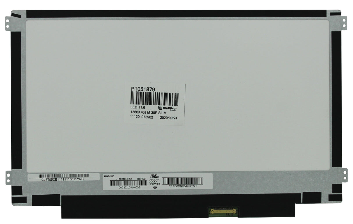 OEM 11,6 tommers LCD -skjerm 1366x768 MAT 30pin EDP