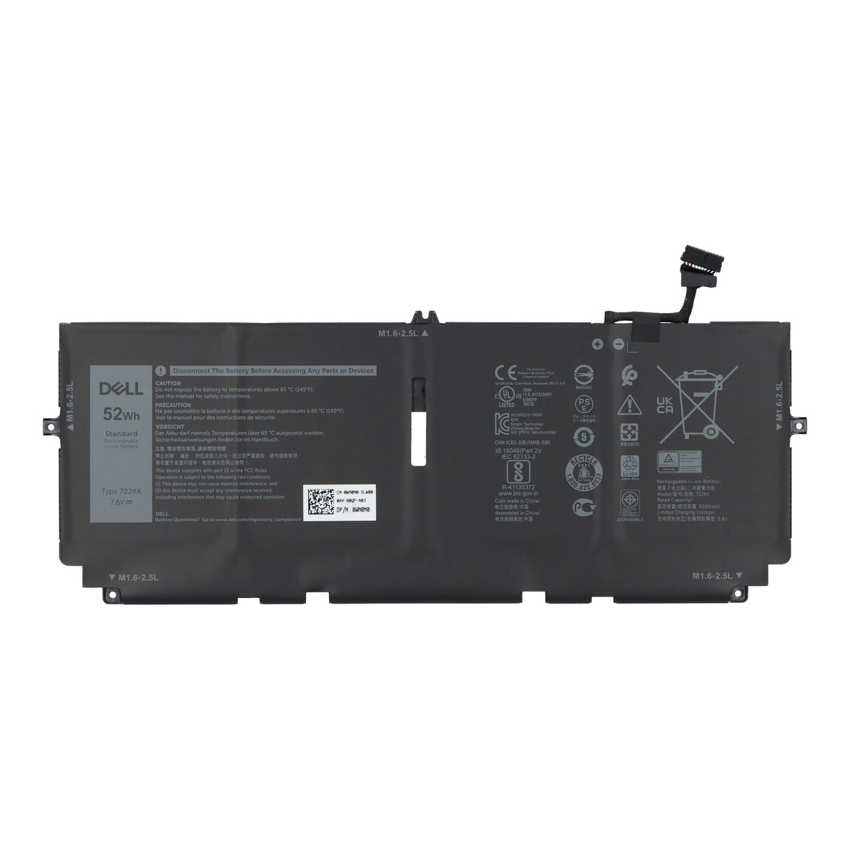 Dell Laptop-Akku 6500 mAh