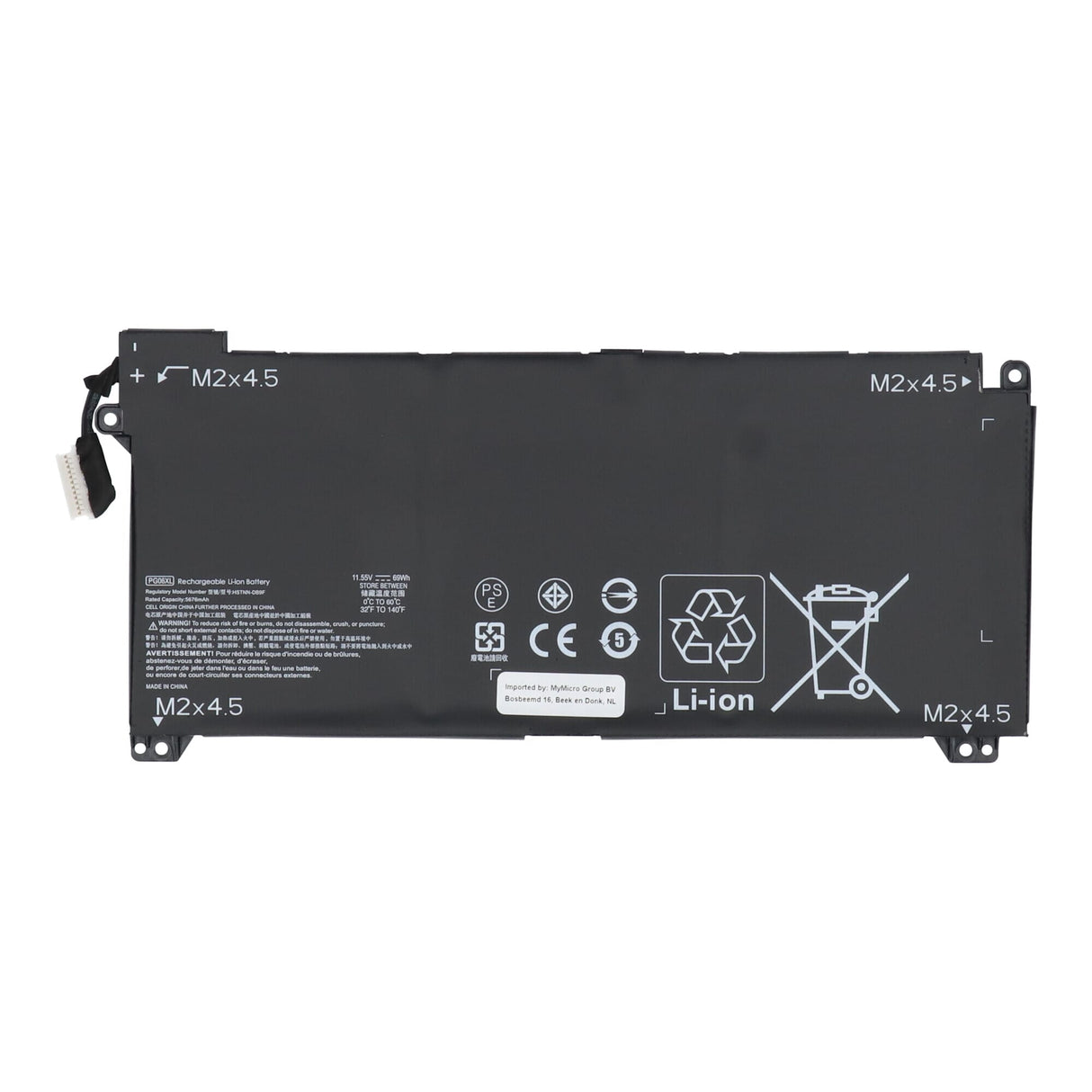 Batería de laptop de reemplazo 5600 mAh