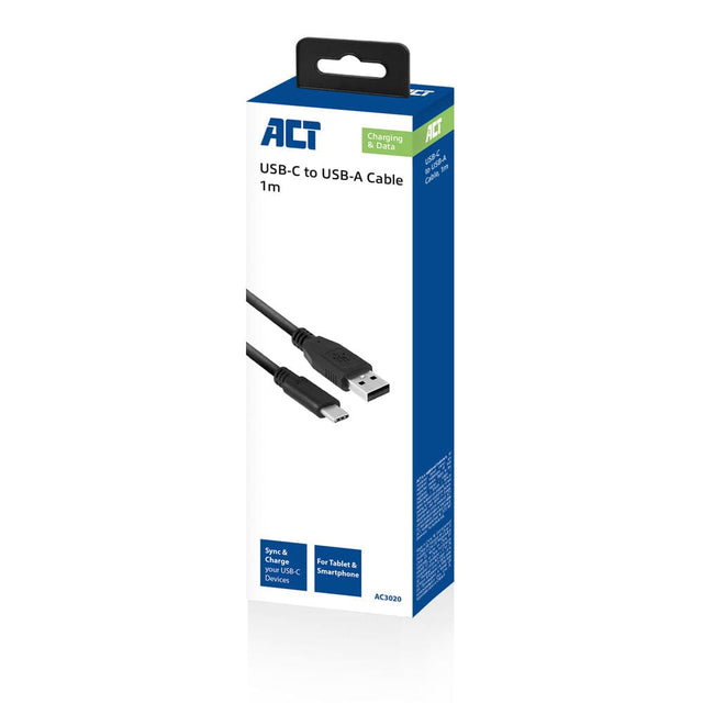 Act USB 3.2 gen1 Lade- und Datenkabel A-Stecker - C-Stecker 1 Meter