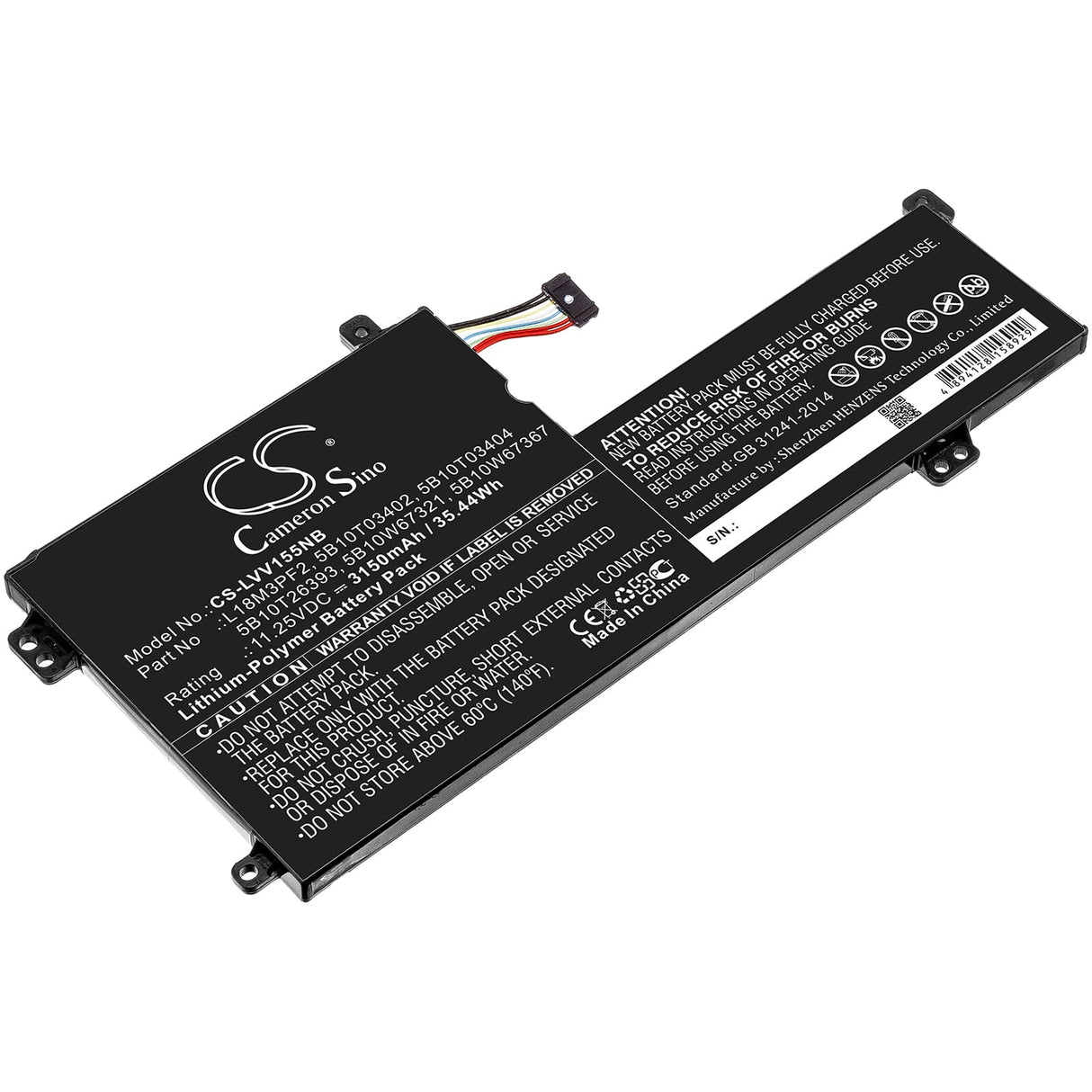 Ersatz -Laptop -Akku 3150mah